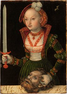 Judith mit dem Haupt des Holofernes von Lucas Cranach the Elder