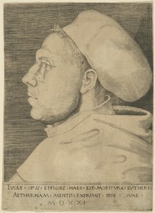 Luther als Augustinermönch, mit Kappe