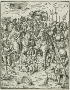 Sankt Paulus, aus Das Martyrium der Apostel von Lucas Cranach the Elder