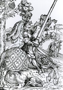 St. Georg zu Pferd, 1507 von Lucas Cranach the Elder