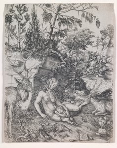 Die Buße des Heiligen Johannes Chrysostomus von Lucas Cranach the Elder
