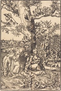 Die Rast auf der Flucht nach Ägypten von Lucas Cranach the Elder