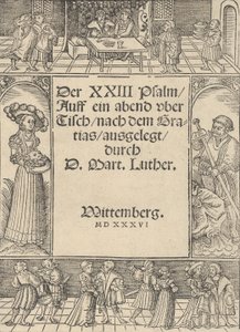 Titelrand mit der Geschichte von Salome und Johannes dem Täufer von Lucas Cranach the Elder