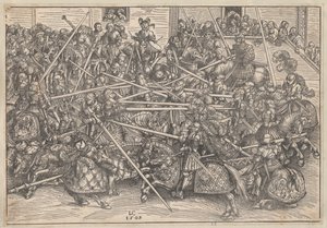 Turnier, 1509 von Lucas Cranach the Elder