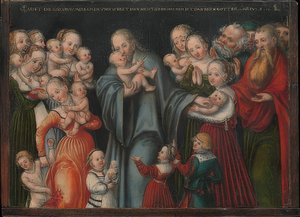 Christus segnet die Kinder von Lucas Cranach the Younger