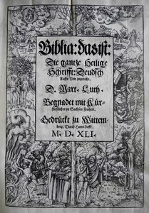 Umschlaggestaltung Biblia von Martin Luther, 1541