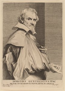 Orazio Gentileschi von Lucas Emil Vorsterman after Sir Anthony van Dyck