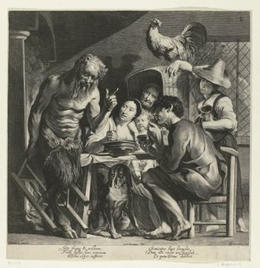 Satyr und der Bauer von Lucas Vorsterman (I)
