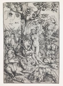 Adam und Eva im Paradies von Lucas the Elder Cranach