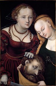 Judith mit Magd und Kopf des Holofernes von Lucas the Elder Cranach