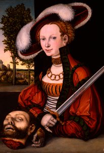 Judith mit dem Kopf des Holofernes von Lucas the Elder Cranach