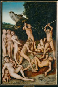Das Silberne Zeitalter ... von Lucas the Elder Cranach