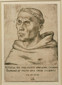 Martin Luther (Gravur) von Lucas the Elder Cranach