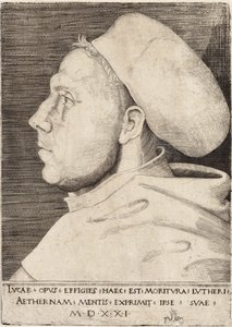 Martin Luther als Augustinermönch von Lucas Cranach dem Älteren 1521