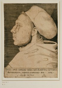 Martin Luther mit Doktorhut von Lucas the Elder Cranach
