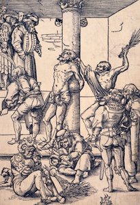 Die Geißelung Christi, von Lucas Cranach dem Älteren, Holzschnitt von Lucas the Elder Cranach