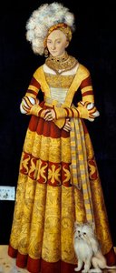 Porträt von Katharina von Mecklenburg (1487-1561) (1514) von Lucas the Elder Cranach