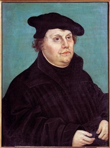 Porträt von Martin Luther (1483-1546), deutscher Reformator von Lucas the Elder Cranach