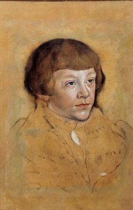 Porträt eines Prinzen von Sachsen. Zeichnung von Lucas Cranach dem Älteren (1472-1553)