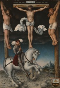 Die Kreuzigung mit dem bekehrten Zenturio von Lucas the Elder Cranach