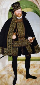 Porträt von August I. von Sachsen von Lucas the Younger Cranach