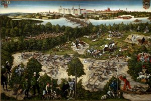Hirschjagd des Kurfürsten Johann Friedrich von Lucas the Younger Cranach