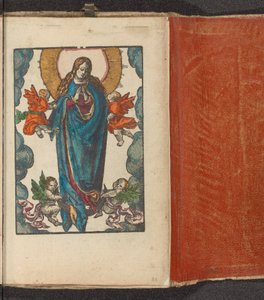 Maria als Himmelskönigin stehend auf der Mondsichel von Lucas van Leyden (workshop of)