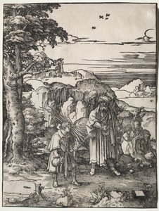 Abraham geht, um Isaak zu opfern von Lucas van Leyden