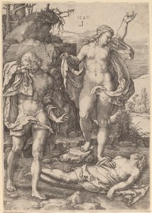 Adam und Eva beklagen den Tod Abels