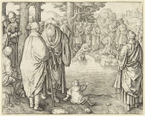Taufe Christi von Lucas van Leyden