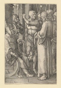 Christus vor Annas, 1521 von Lucas van Leyden