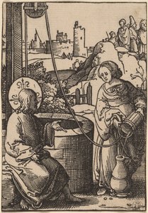 Christus und die Frau von Samaria von Lucas van Leyden