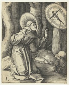 Die Stigmatisation des heiligen Franziskus von Lucas van Leyden