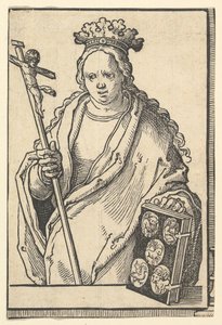 Ecclesia Christi Glaube, aus der Serie der Sibyllen von Lucas van Leyden