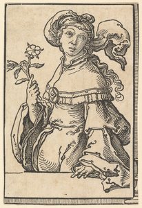 Erythräische Sibylle, aus der Serie der Sibyllen, ca. 1530 von Lucas van Leyden