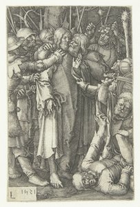 Gefangennahme Christi (Die kleine Passion) von Lucas van Leyden