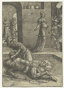 Jaël tötet Sisera von Lucas van Leyden