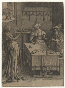 Salomé mit dem Haupt von Johannes dem Täufer von Lucas van Leyden