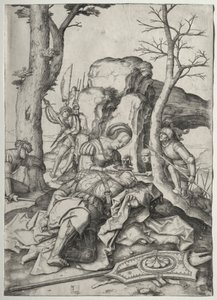 Samson und Delilah von Lucas van Leyden