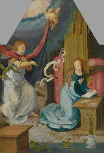 Verkündigung an Maria (abgetrennte Außenseite von Inv. Nr. 742) von Lucas van Leyden