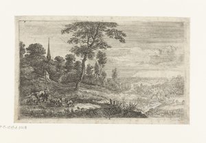 Landschaft mit einem Viehhirten