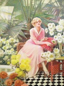 Im Wintergarten (ca. 1920) von Lucien Davis