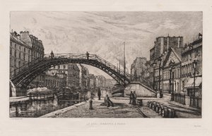 Le Quai Jemmapes in Paris, 1881 von Lucien Gautier