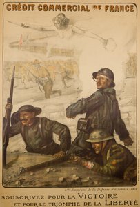 Crédit Commercial De France Souscrivez Pour La Victoire, ca. 1918 von Lucien Hector Jonas