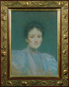 Weibliches Porträt von Lucien Levy-Dhurmer