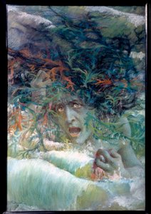 Die Meduse oder wütende Welle 1897 von Lucien Levy Dhurmer