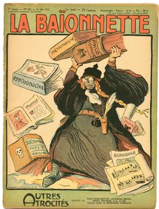 Titelbild von „La Baionnette“, Satirisch in Farben von Lucien Metivet