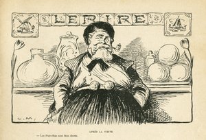 Illustration in Le Rire, 08/06/12 - Nach dem Besuch des Präsidenten - Fallieres Armand (1841-1931) (Gravur)