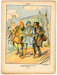 La Baionnette, Satirisch in Farben
