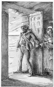 Illustration für das Lied „le retour du marin“ (Stich)